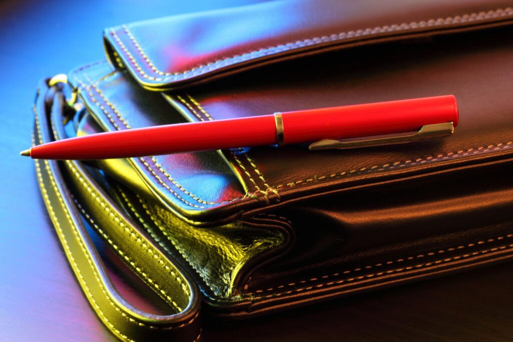 Pen and wallet