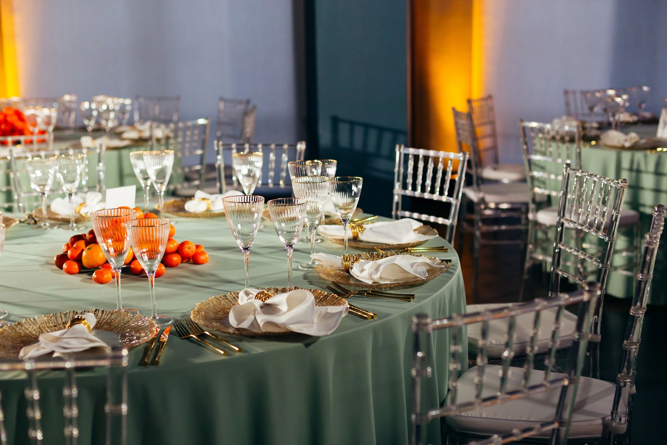Montaje elegante para evento corporativo